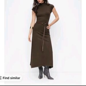 Elegant Brown Maxi Dress